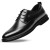 红蜻蜓男鞋夏季新款布洛克男时尚商务正装鞋雕花皮鞋 黑色 38