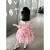 迪士尼（Disney）女.童洛丽塔公主裙2023夏季新款蓬蓬裙夏装女孩lolita裙子中小童 粉色裙子+包包 140cm