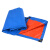 沸耐笙 FNS-147230 160克蓝桔加厚耐磨防水布PE塑料篷布 4*8 1张