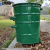 安赛瑞 垃圾桶 带轮挂车铁皮环卫桶 360L物业市政大号清洁箱 厚度2.0mm 蓝色有盖 7F00216