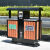 户外分类垃圾桶不锈钢环卫垃圾箱大号室外市政公园小区钢木果皮箱 豪华桶塑木琥珀黄: