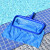 谋福（CNMF）213  游泳池打捞网伸缩杆加强深水叶网泳池加密捞网水池深水网（蓝色加深深水网 不含杆）