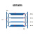 欧曼 货架仓储货架轻型货架厂家金属货架1200*500*2000四层副架100KG/层大客户货架仓库货架储物架