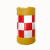 交通反光膜防撞桶圆柱形警示吹塑滚塑沙桶路口防护塑料警示桶 400*700mm黄色 吹塑