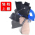 支架高空面罩配安全帽头戴式氩弧焊接焊工防护电焊帽自动变色面屏 支架高空面罩+【红】安全帽
