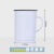 谋福 加厚搪瓷量杯 烧杯 实验室白瓷烧杯 带刻度 （1000ml） 