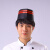 透气厨师帽子男布帽船帽红边帽加厚酒店餐厅烘培店黑色厨房工作帽 加厚纯白色透气船帽（10个装） L（58-60cm）
