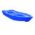 苑丘应急蓝色双层pe坚固船塑料船钓鱼捕鱼塑胶船渔船加厚牛筋船小鱼船水上救援船 2.7米船