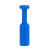 气动接头风管塞04 06 8厘10 12mm气管出口胶塑料蓝色接头塞快插堵 PP-10mm