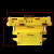 起重机DHG管式滑触线集电器3/4极受电器JD/JDR三极四级滑线集电器 黄壳大3极集电器