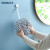 日本kinbata雪尼尔擦手球挂式擦手巾厨房加厚吸水速干卫生间抹布 灰色雪尼尔擦手球1个