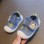 奴迦辞夏季新款0-1-2岁儿童学步鞋软底防滑透网凉鞋软底防滑婴儿鞋 粉色 内长11.5cm