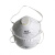 杯型KN95口罩CE认证出口带呼吸阀防护头戴式碗状工业防尘源厂 白色有阀