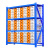 星都货架仓储超市货物展示架置物架仓库储物架蓝色四层主架200*60*200cm600kg/层	