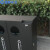 蓝鲸环卫 三分类-镀锌钢板 户外三分类垃圾桶创意果皮箱LJHW-1102