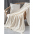 BLISS水星家纺出品ins北欧风沙发盖毯办公室午睡毯子流苏针织球毛线休 白色 110cm*150cm