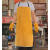 皮质电焊围裙焊工防烫围裙焊接氩弧焊工作服隔热耐高温防护服 桔色拼接围裙60*90 均码