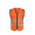 曼睩无口袋针织布橙色XL反光背心施工安全反光马甲可定制ML013