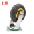 上柯 WY204 橡胶轮工业转向轮 重型轮橡胶轮活动万向轮脚轮 4寸万向脚轮