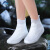 阿力牛 AZF87 双层鞋底防水雨鞋套 加厚耐磨防滑鞋套 白色中筒 L(37-39码) 