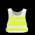 军诺*反光背心PVC反光晶格反光马甲环卫工作服葫芦款 荧光黄