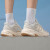 阿迪达斯 （adidas）男鞋夏季新款老爹鞋户外运动鞋舒适透气休闲鞋潮流缓震跑步鞋 Cloudfoam中底/米色 42.5/265mm
