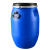 食品级加厚酒桶泔水桶密封桶旧化工桶塑料桶圆桶蓝桶发酵桶 50升蓝色全新料特厚法兰桶