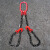 铸固 链条索具 锰钢起重吊具单腿双腿三四腿高强度吊装专用起重加粗吊装工具吊链 11吨1.5米4腿 