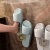 HYWLKJ浴室拖鞋架免打孔卫生间墙上鞋子收纳置物架子厕所壁挂式沥水神器 透金2个装