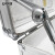 安赛瑞 手提式密码工具箱 铝合金精密仪器箱保险存储箱 47×35.5×15cm 银色空箱 28475