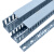 阻燃PVC行线槽走线槽蓝色线槽电缆桥架电缆配线槽布线槽电线明装 正料(灰色) 50*50/100米