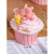 威登客仿真纸杯蛋糕冰箱贴草莓水果蛋糕模型烘焙展示甜品台装饰拍摄道具 甜甜圈新款一套4个