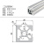 基克孚 欧标铝型材2020拼装框架3D打印机配件工业diy20*20铝合金型材支架 备件 欧标2020N2两面封槽 