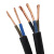 电线yz电缆线2 3 4 5芯1.5 2.5 4 6平方三相四线国标软铜橡胶户外 软电缆3芯4平方(拆零1米价)