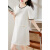 简依韵pee cad2023年法式小香风女士新款连衣裙子夏天夏季衣服女装宽松 米白色 XL建议116-126斤