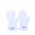 郓新（YUNXIN）白色礼仪手套三筋男女薄短款春夏季阅宾学校演出保安开车礼宾手套 白色