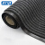 科力邦（Kelibang） 条纹复合地毯 可裁剪双条纹PVC复合防滑地垫 酒店地垫走廊防滑地毯 1.6*10m KB1211 灰色