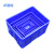 定制适用于加厚塑料周转箱长方形物料盒零件盒工业带盖物流分拣工 X1#600*460*330mm 蓝色无盖(全新料)