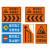 道路施工安全警示牌 铝板工程膜反光标识 前方施工注意安全交通橙色反光警示 铝板+升级架子 安全左导