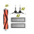 适配ck扫地机器人配件 主刷边刷滤网抹布S5 S50 T6 T7 套装B