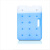 鸣固 蓝冰冰盒 降温应急保温循环使用冷藏降温保鲜冰晶盒 450ml（190*120*25）