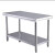 厨房桌子长方形正方形工作台不锈钢加厚奶茶餐馆打荷台子 加厚60长*60宽*80高 双层