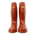 双安 劳保防护安全鞋 25KV绝缘长筒雨靴 BX252 褐色 36码