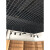 铝铁格栅集成吊顶装饰材料自装格子葡萄架天花板木纹塑料黑白网格 加厚铝黑高35厘米1515支 含