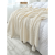 BLISS水星家纺出品ins北欧风沙发盖毯办公室午睡毯子流苏针织球毛线休 白色 110cm*150cm