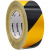 黑黄色反光膜贴纸pet警示胶带地面划线地标贴警戒线护栏安全标识 黑黄:宽50mm*23米