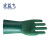 宏益飞 339W丁腈防化耐油手套 工业防油耐酸碱 止滑机修手套 绿色(5双) L