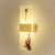 Lepptoy广东中山灯具壁灯中式画卧室走廊过道楼梯2022新款客厅背景墙装饰 竹子27X10cm单色暖光