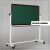 可移动黑板幼儿园专用黑板家用教学翻转双面绿白磁性黑板 180*100豪华磁性两面绿黑板