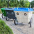 400L保洁车手推塑料环卫垃圾车大号户外垃圾桶市政物业垃圾清运车 蓝白色(整车不带盖)